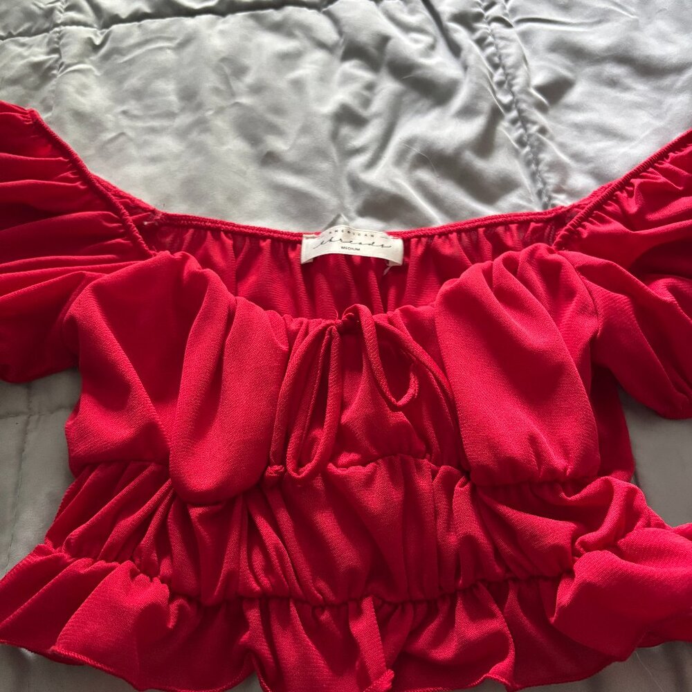 American Threads Crop Top Medium